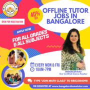 Offline Tutor Jobs in Bangalore